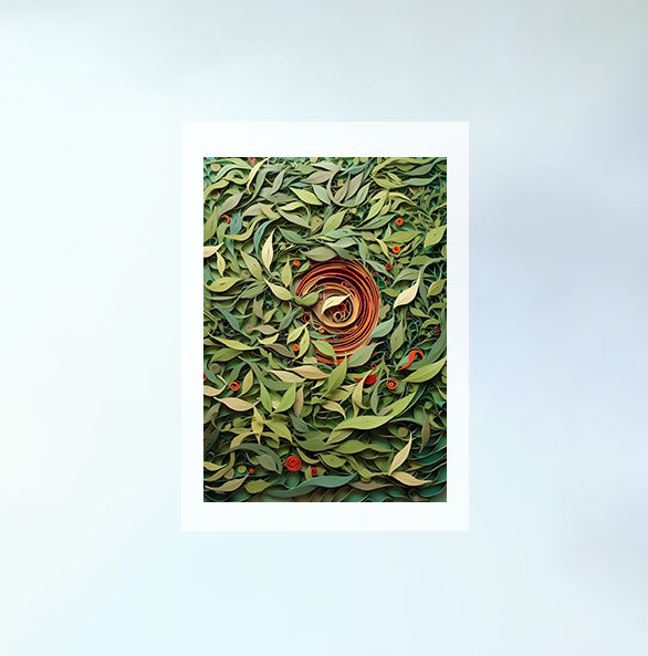 お茶のアートポスター原画のみ設置イメージ