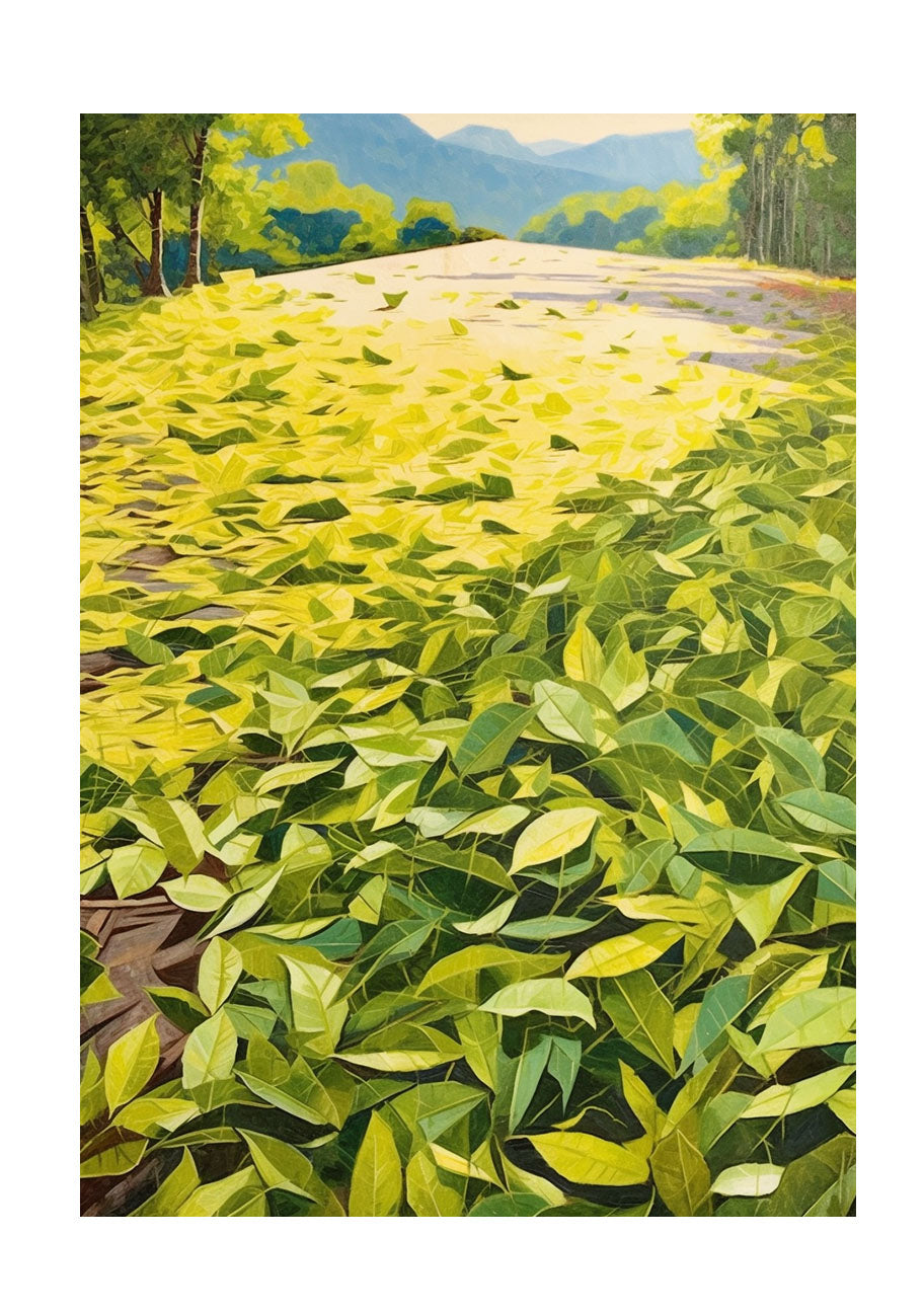 お茶のアートポスター原画のみ
