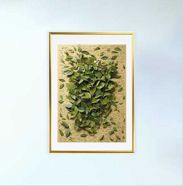 お茶のアートポスター金フレームあり