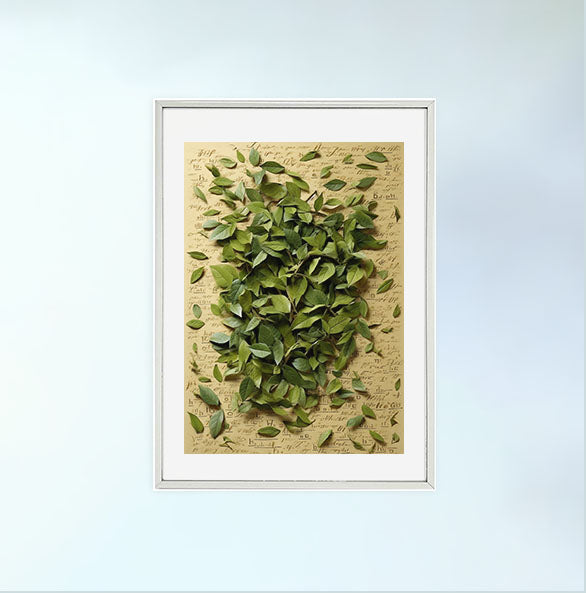 お茶のアートポスター銀フレームあり