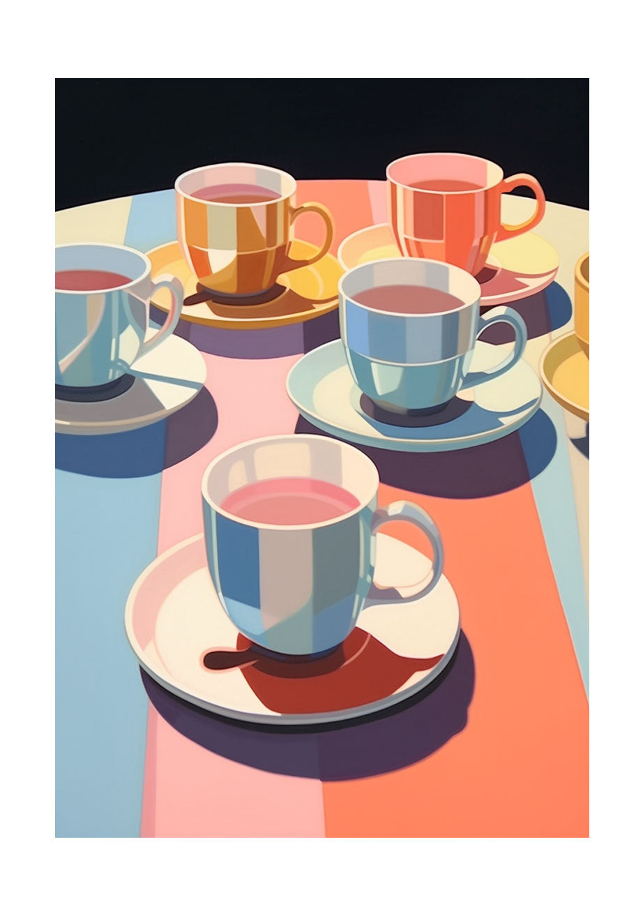 お茶のアートポスター原画のみ