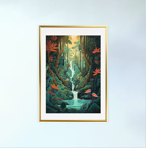 旅行のアートポスター金フレームあり