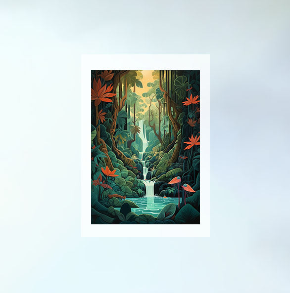 旅行のアートポスター原画のみ設置イメージ