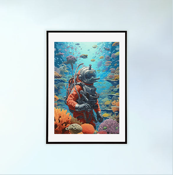 旅行のアートポスター黒フレームあり