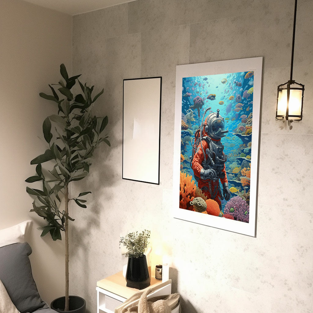 旅行のアートポスター廊下配置イメージ