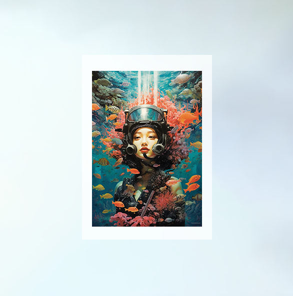 旅行のアートポスター原画のみ設置イメージ