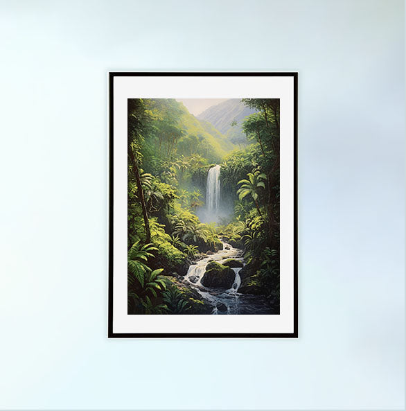 旅行のアートポスター黒フレームあり