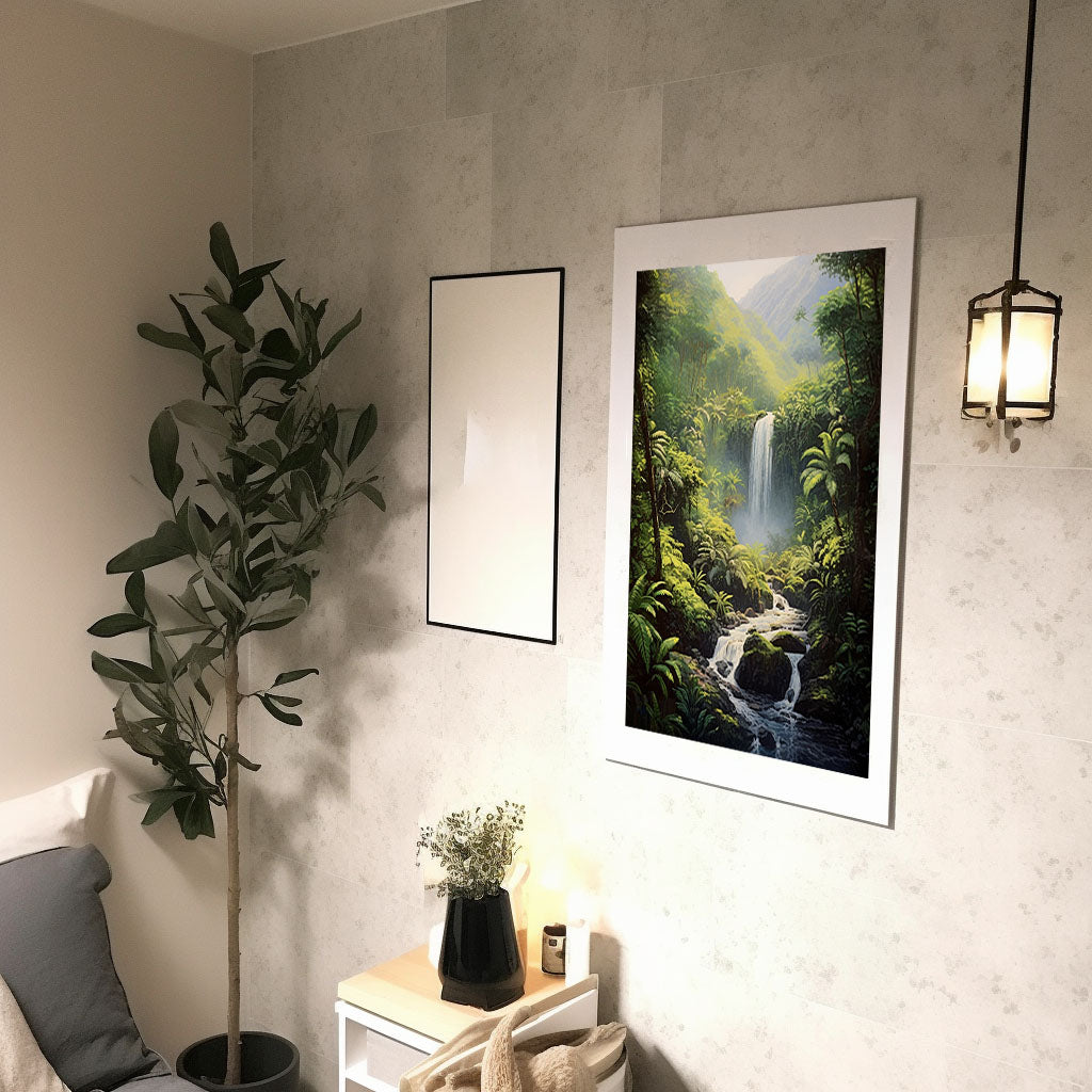 旅行のアートポスター廊下配置イメージ