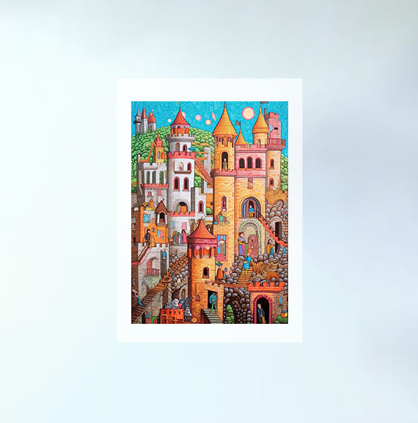 旅行のアートポスター原画のみ設置イメージ