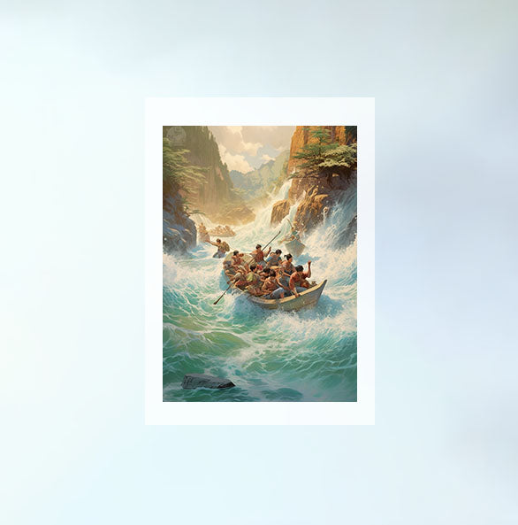 旅行のアートポスター原画のみ設置イメージ