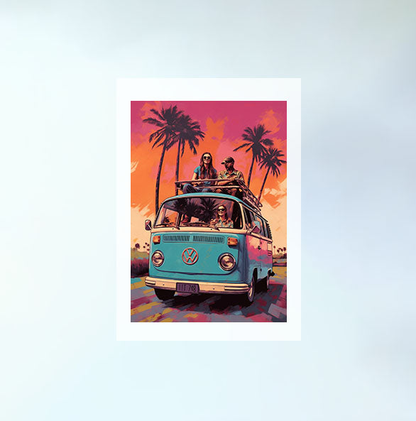 旅行のアートポスター原画のみ設置イメージ