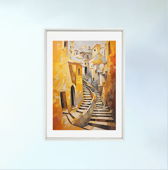 旅行のアートポスター銀フレームあり