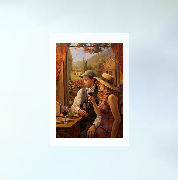 旅行のアートポスター原画のみ設置イメージ