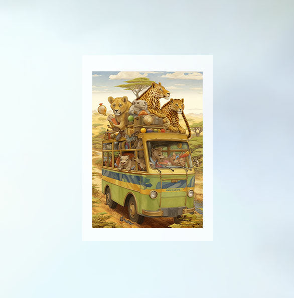 旅行のアートポスター原画のみ設置イメージ