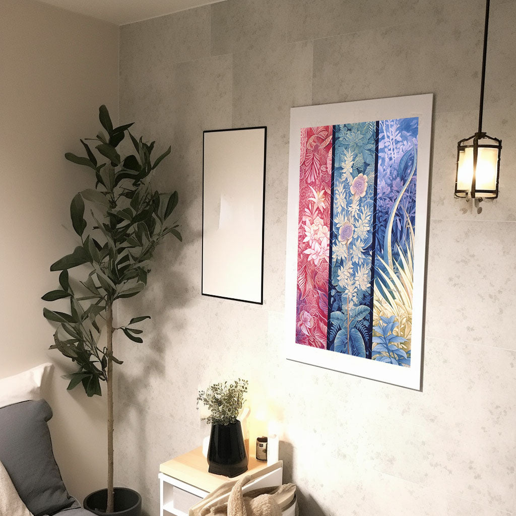 宇宙のアートポスター廊下配置イメージ