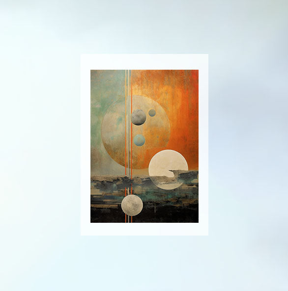 宇宙のアートポスター原画のみ設置イメージ