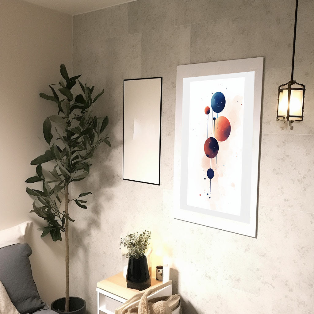 宇宙のアートポスター廊下配置イメージ