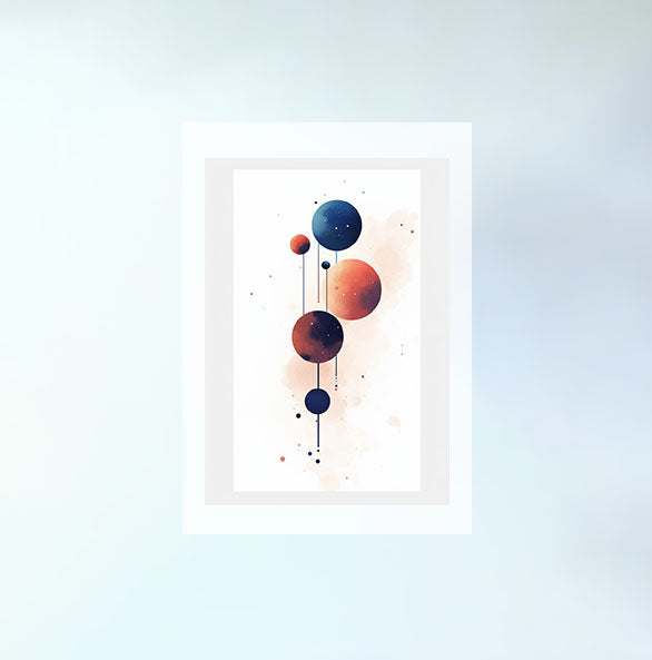 宇宙のアートポスター原画のみ設置イメージ