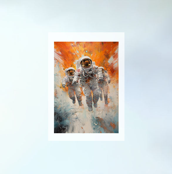 宇宙のアートポスター原画のみ設置イメージ