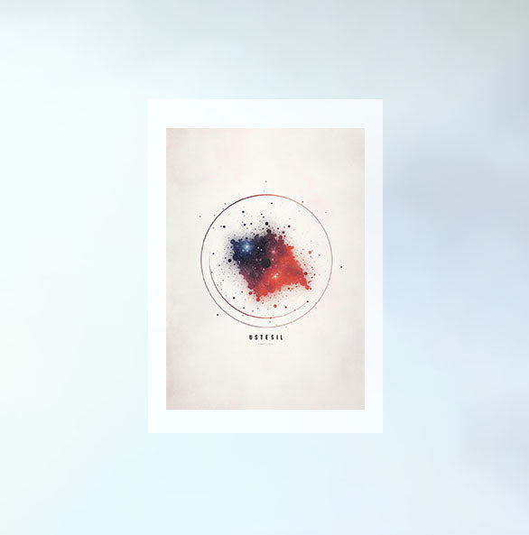 宇宙のアートポスター原画のみ設置イメージ