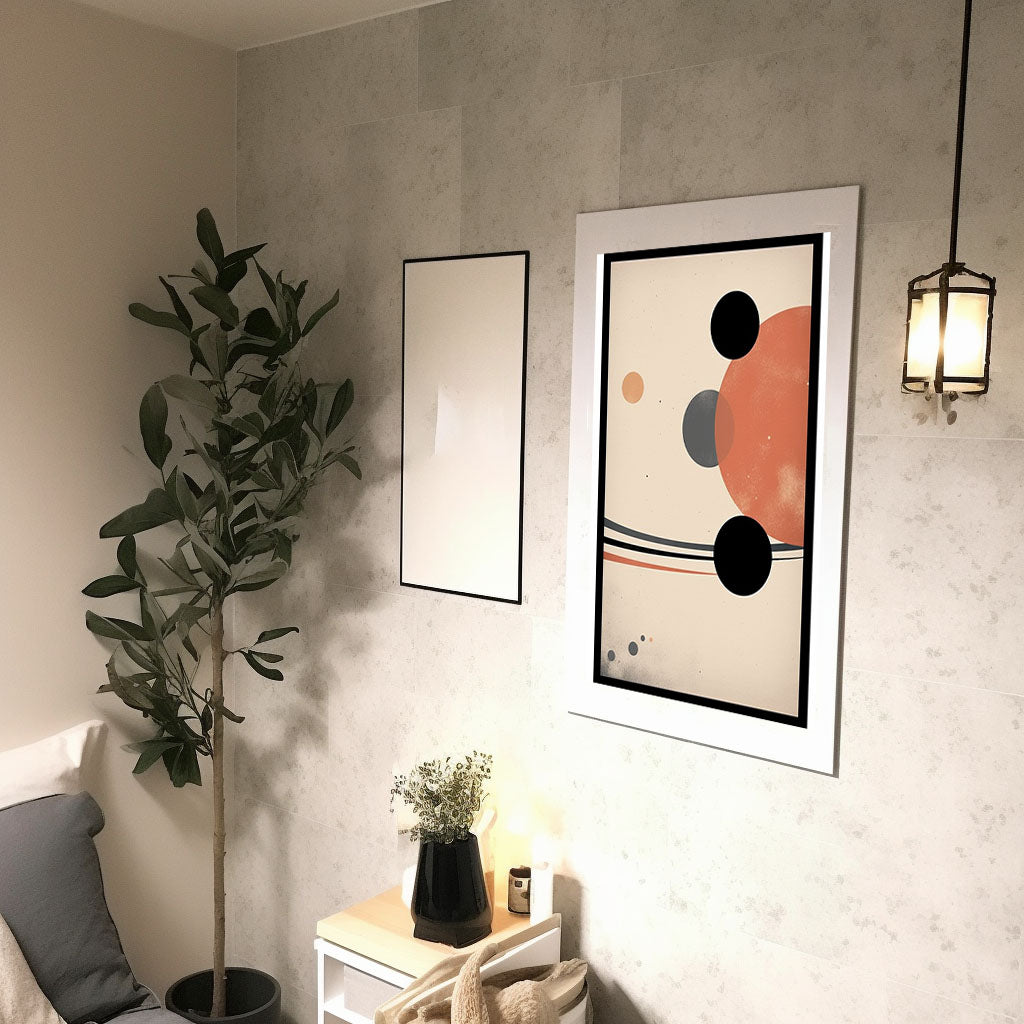 宇宙のアートポスター廊下配置イメージ