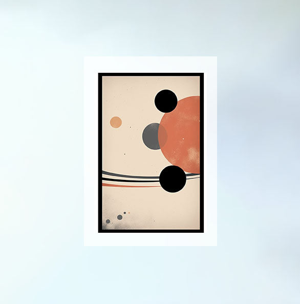 宇宙のアートポスター原画のみ設置イメージ