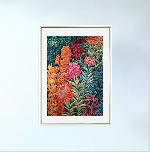 宇宙のアートポスター銀フレームあり