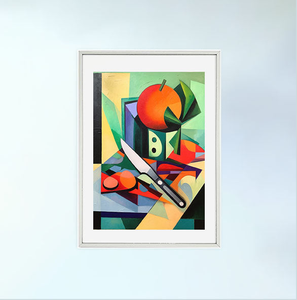 野菜のアートポスター銀フレームあり