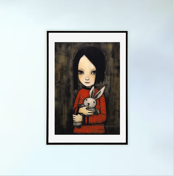 野菜のアートポスター黒フレームあり