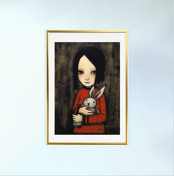 野菜のアートポスター金フレームあり