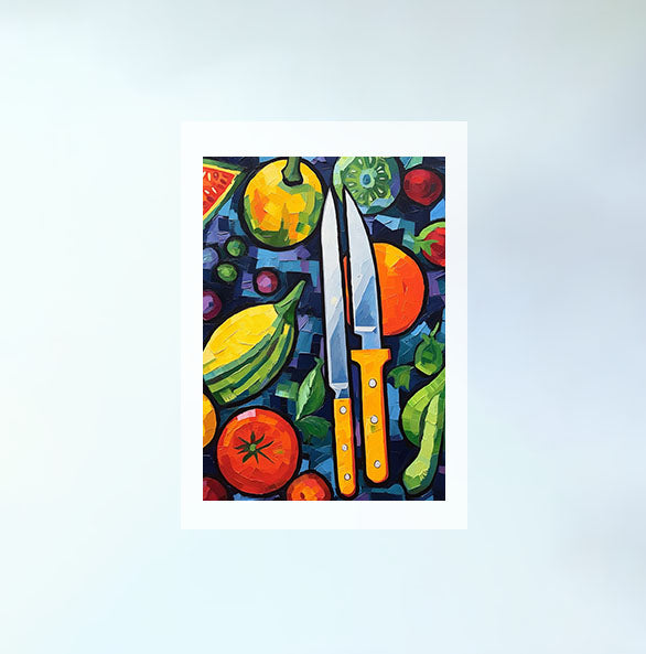 野菜のアートポスター原画のみ設置イメージ