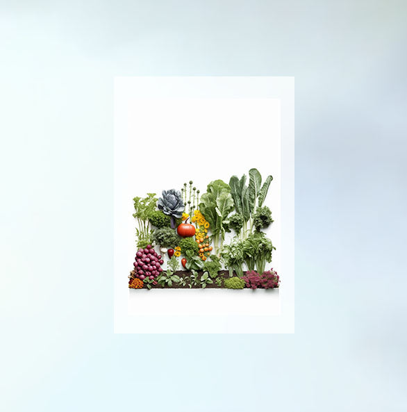 野菜畑のアートポスター原画のみ設置イメージ