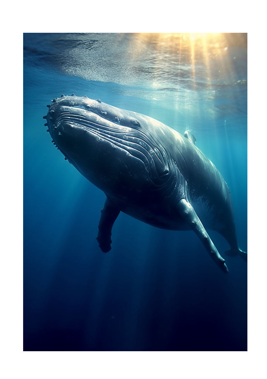 クジラのアートポスター原画のみ