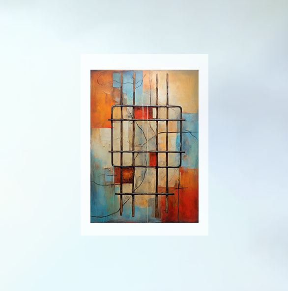 窓のアートポスター原画のみ設置イメージ