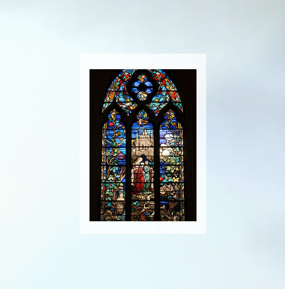 窓のアートポスター原画のみ設置イメージ