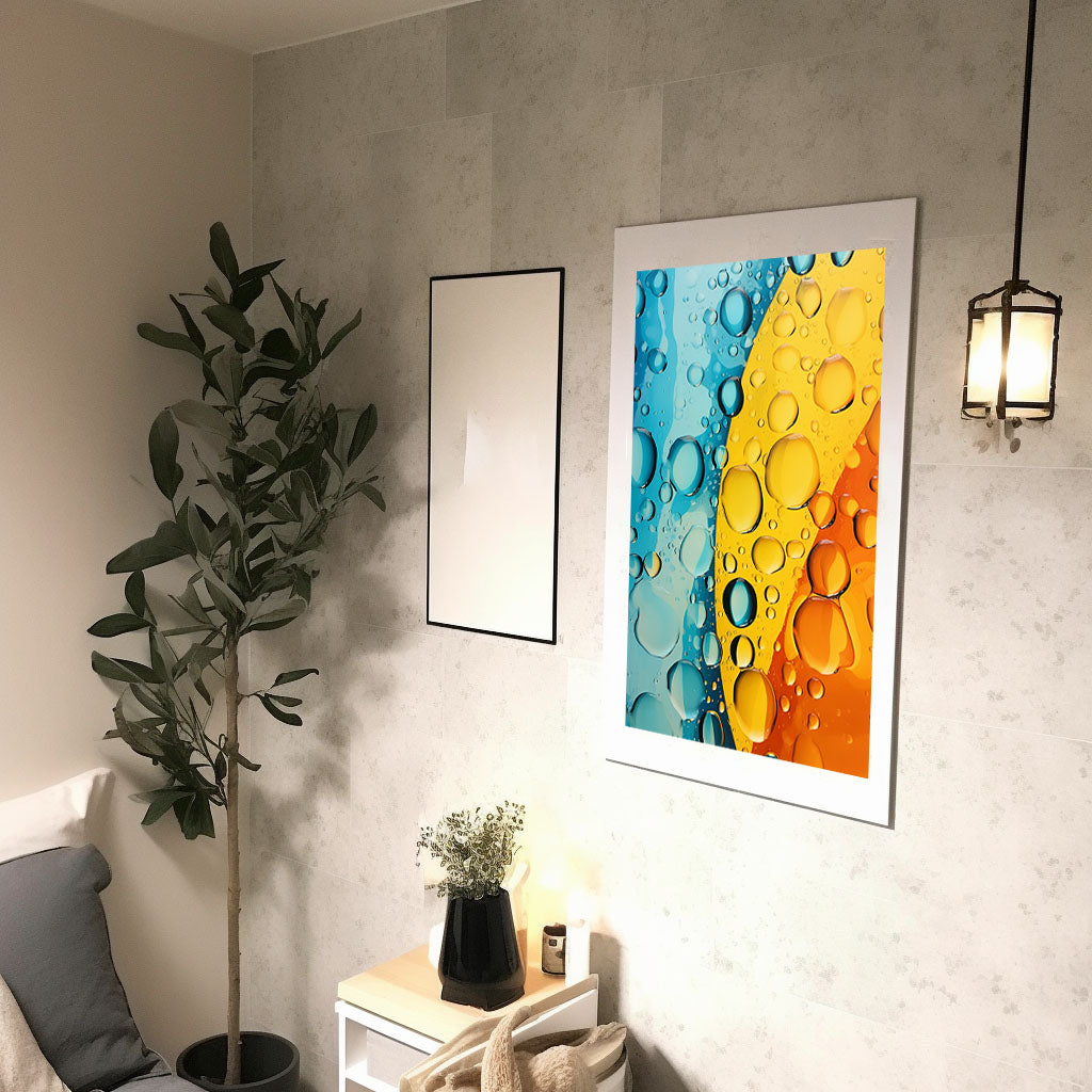 窓のアートポスター廊下配置イメージ