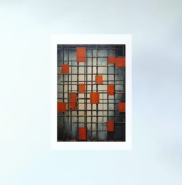 窓のアートポスター原画のみ設置イメージ