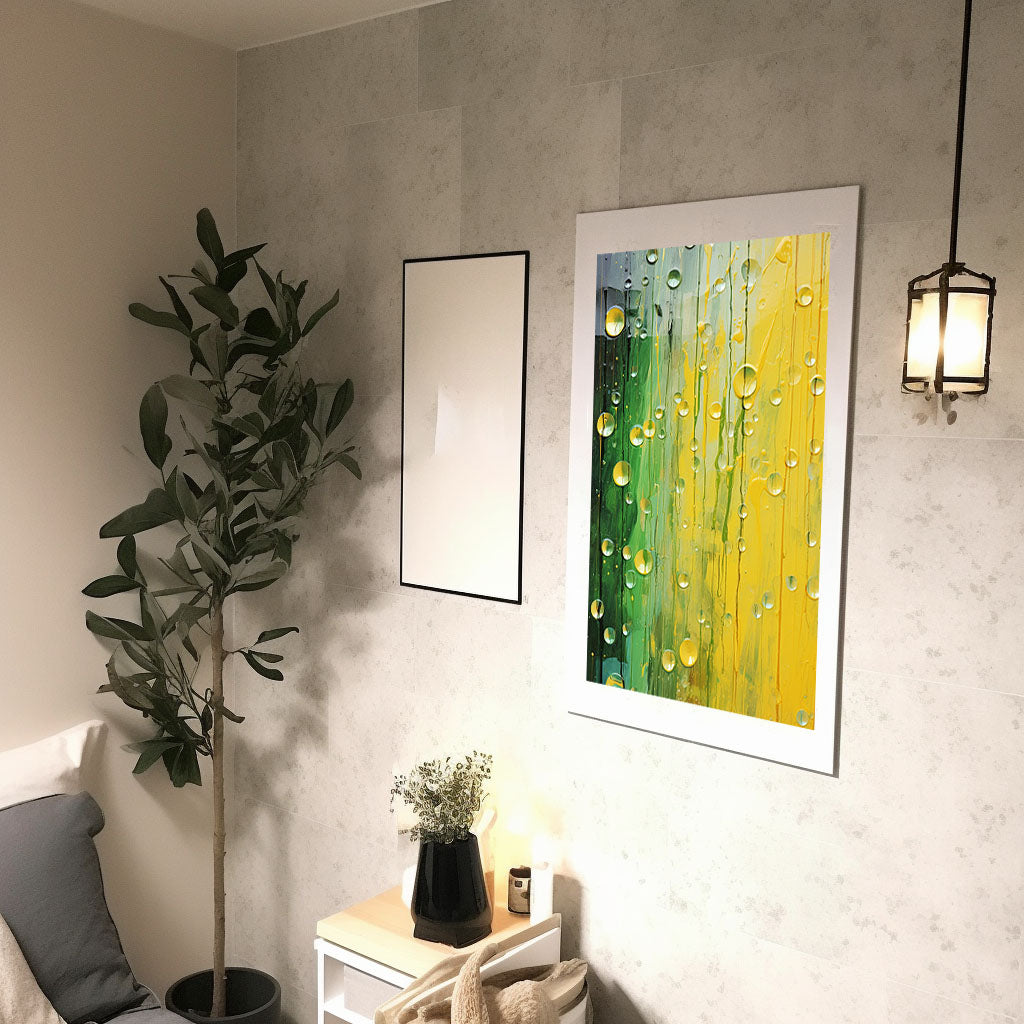 窓のアートポスター廊下配置イメージ