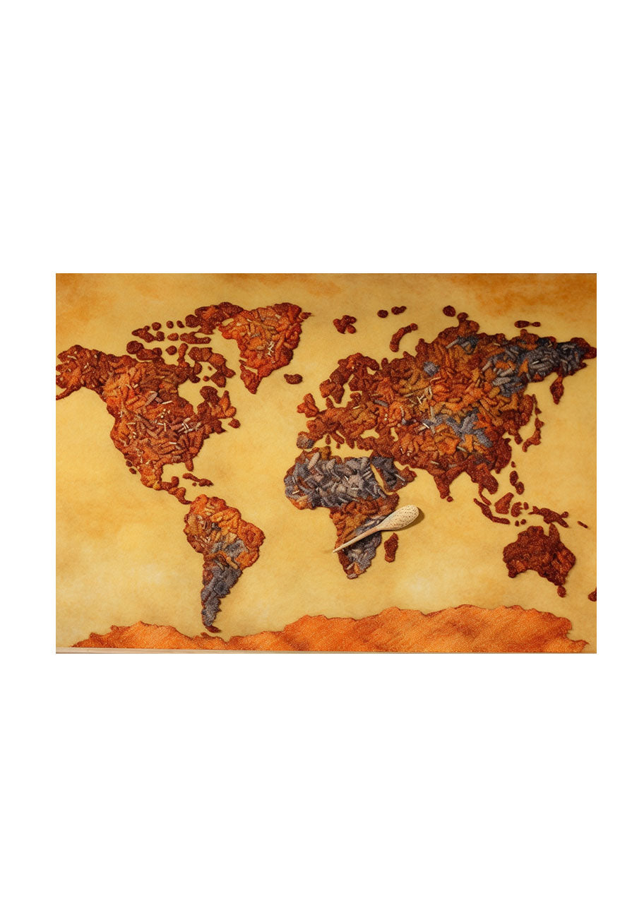 世界地図のアートポスター原画のみ