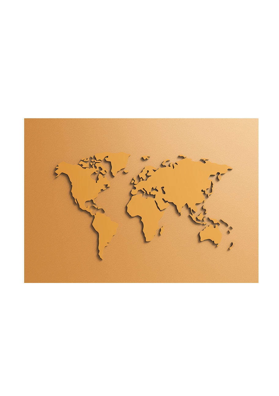 世界地図のアートポスター原画のみ
