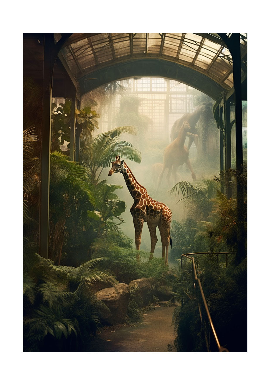 動物園のアートポスター原画のみ