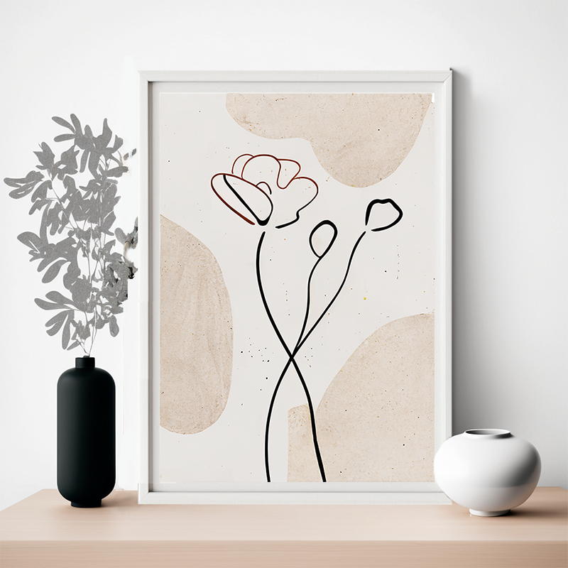 No.56 flower doodle art poster