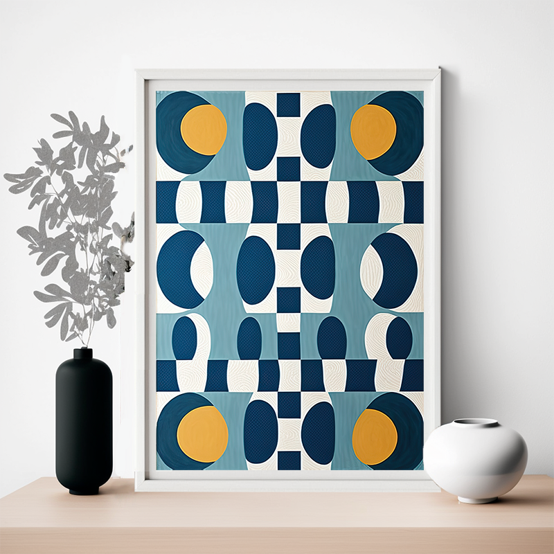 No.9 Geometric pattern art poster