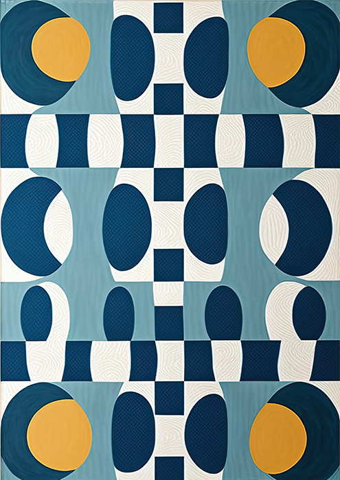 No.9 Geometric pattern art poster