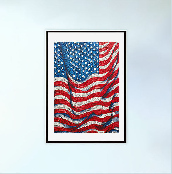 アメカジのアートポスター:American_casual_4d30 / 地図・都市_都市_のポスター画像黒色のフレームイメージ
