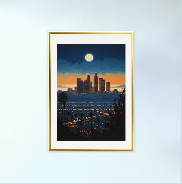 ポスター　カリフォルニア・タウン　額装 カリフォルニアのポスター:California_2c59 通販