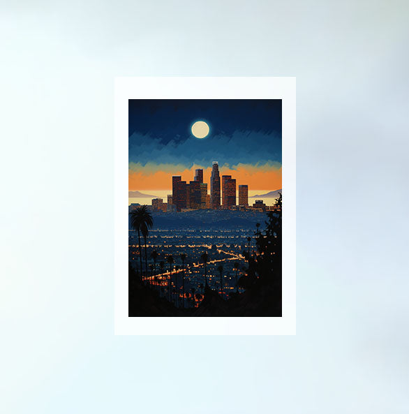 カリフォルニアのアートポスター:California_2c59 / 地図・都市_都市_のポスター画像フレーム無しの設置イメージ