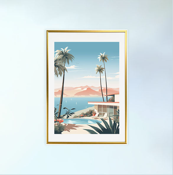 カリフォルニアのアートポスター:California_50bc / 地図・都市_都市_のポスター画像金色のフレームイメージ