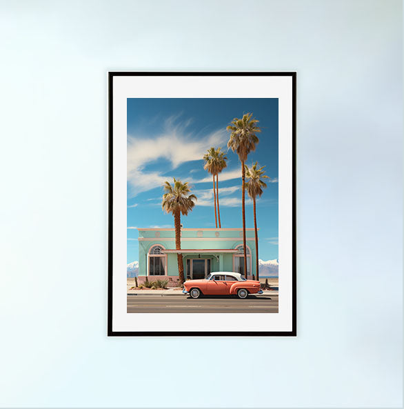 カリフォルニアのアートポスター:California_d809 / 写真_地図・都市_都市_のポスター画像黒色のフレームイメージ