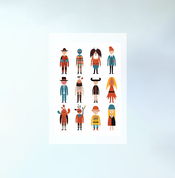 アニメのキャラクターのアートポスター:cartoon_characters_42c3 通販